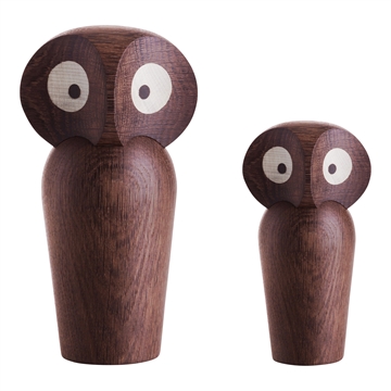 OWL træfigurer - røget - designet af Paul Anker Hansen